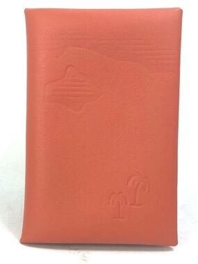 Hermes Coral Leather Card Holder